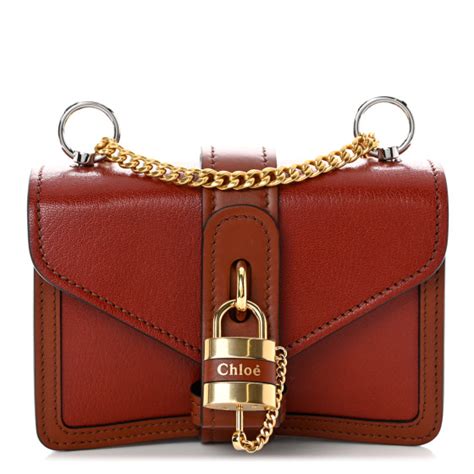 chloe mini aby chain|CHLOE Shiny Goatskin Calfskin Mini Aby Chain Shoulder.